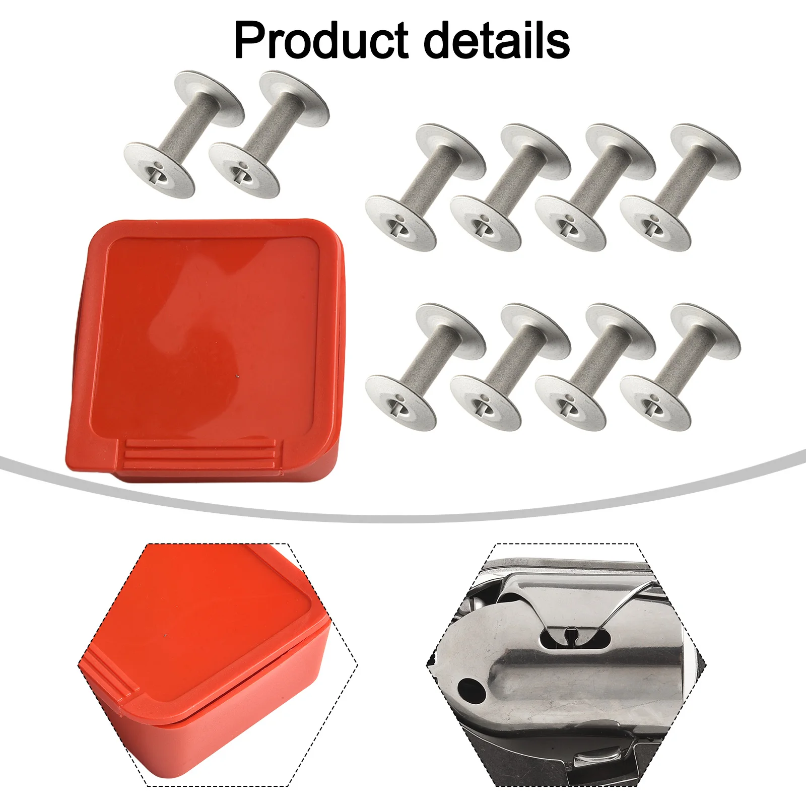 Efficient and Reliable HAD204 Shuttle Hook & 10 PCS Bobbins for Durkopp Adler 204, 205, 266, 366 Perfect Sewing Solution