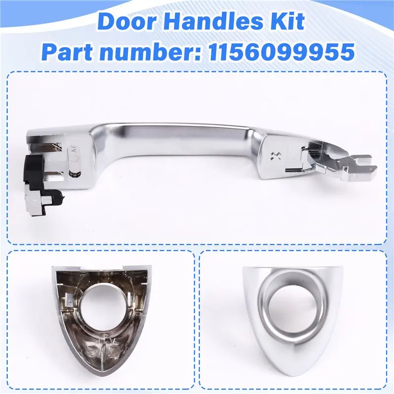 ABTD-For Alfa Romeo Giulietta 2010-2016 156099955 Left Side Car Door External Handle With Holes