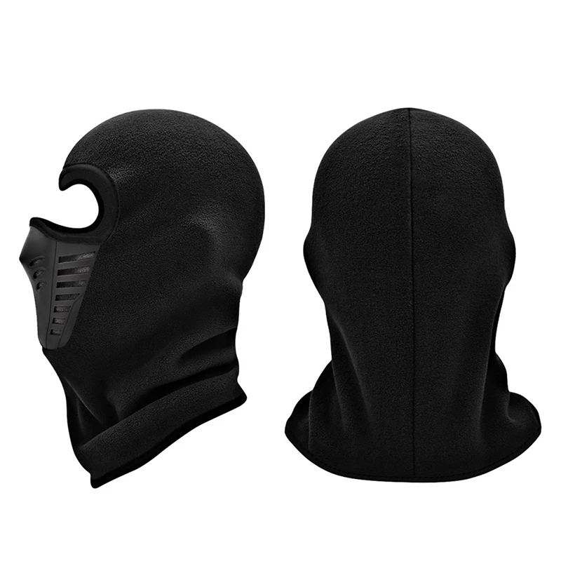 Maschera Moto maschera termica in pile tenere in caldo Moto equitazione passamontagna Moto Biker inverno antivento maschera da sci uomo donna