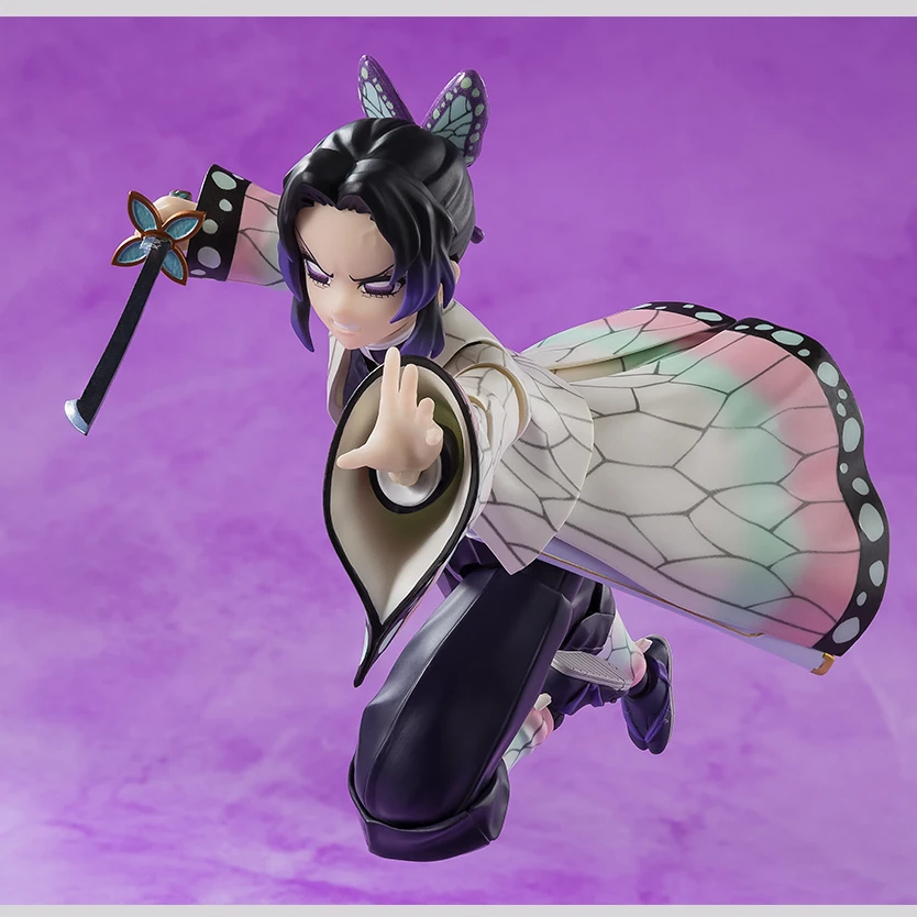 BANDAI S.H.Figuarts Demon Slayer Action Figure Set - Agatsuma Zenitsu & Kochou Shinobu Anime PVC Model Collection for Fans