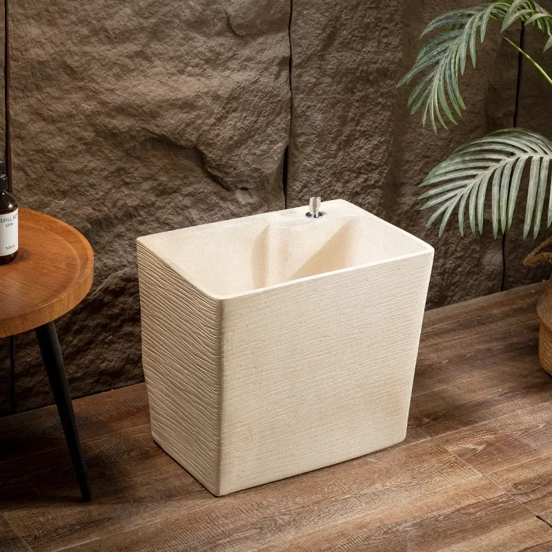 Outdoor Stone Mop Pool Basin Sink Balcony Household Bathroom Mop Pool Courtyard Floor-to-ceiling Outdoor Pool