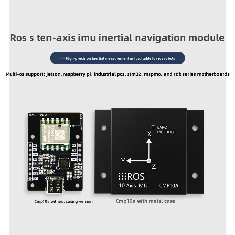 ROS2 Robot Development Parts 9-Axis Serial IMU Module AHRS Attitude Inertial Navigation Gyro Magnetometer Sensor