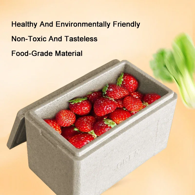 EPP Eco-Friendly Foam Insulation Box Outdoor Camping Food Storage Box Fruit  Vegetable Refrigerate Ice Cube Storage Boxes