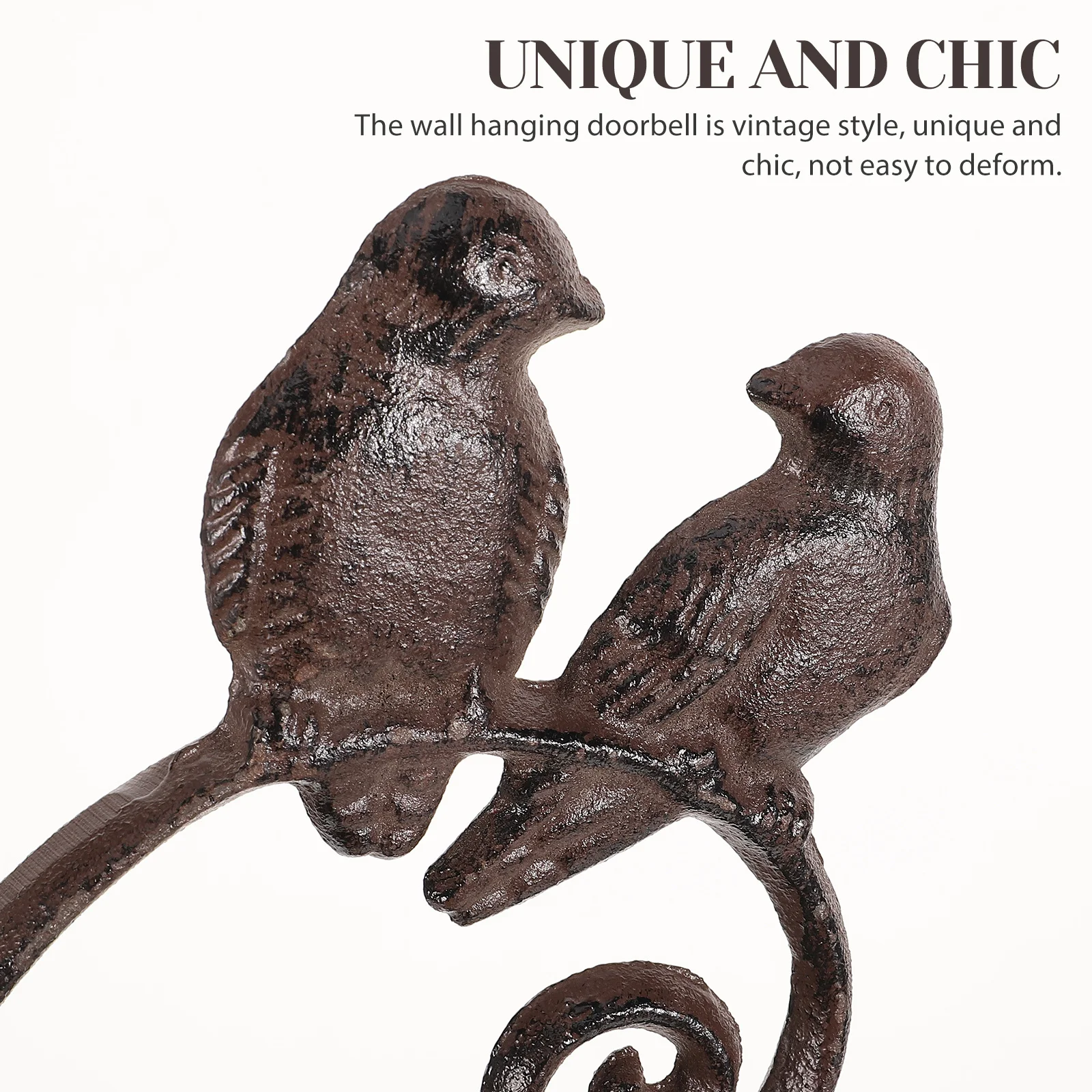 

Metal Vintage Wall Hanging Birds Doorbell for Front Door Garden Yard Decorative Hanging Bell Front Door Decorations Outside