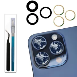 Back Camera Glass For iPhone 11 12 13 14 15 Plus MIni Pro Max Rear Camera Lens With Adhesive And Remove Tools Replacement