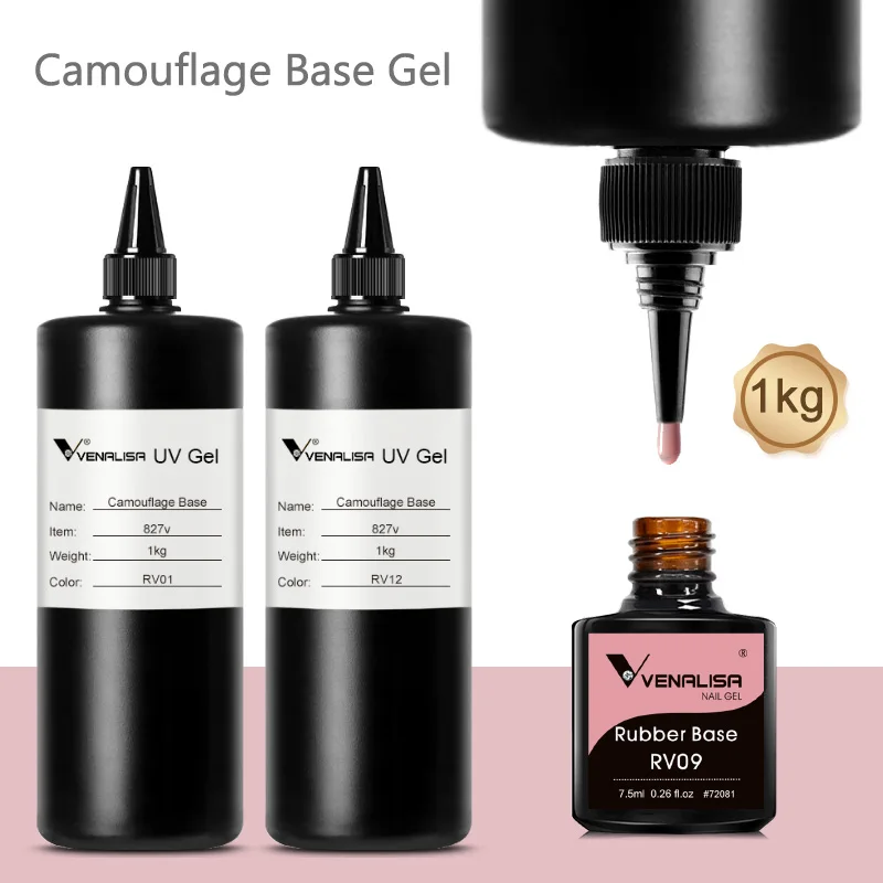 #1004 Ven alisa Nagel Gel politur Rohmaterial Gelee Nude Pink 1l UV-LED-Gel Nachfüll gel Diamant Long Wear Top Coat Gel einweichen – Detail 14