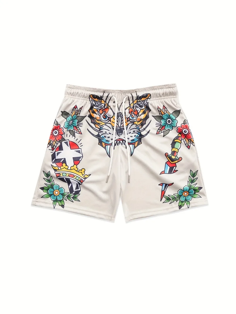 Hochwertige, modische 3D-Druck-Shorts für Herren, atmungsaktiv, schnell trocknend, für Outdoor, Straße, Fitness, Harajuku, Urlaub, Strand, Eltern-Kind-Shorts – Detail 4