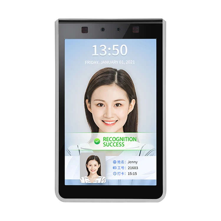 Touch Screen Dynamic Face Recognition Access Control Long Distance Facial Time Attendance Scanner