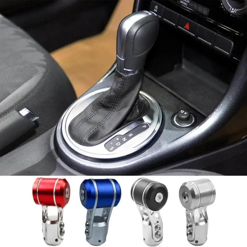 

Universal Automatic Gear Stick Shift Knob Shift Handle Compatible Aluminum Interior Gear Shift Cover Knob for Car Accessories