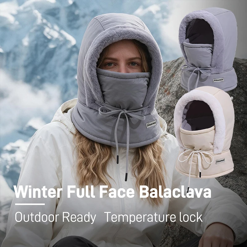 Balaclava Winter Warm Mask for Men and Women, Multi Functional Neck Warmer, Windproof and Cold Resistant, Motorcycle Outdoor