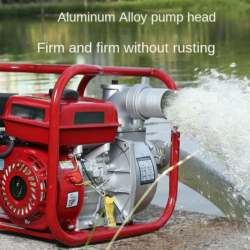 Gasoline Engine Pump Agricultural Pumper Farmland Irrigation High Lift 2-Inch 3/4-Inch High Horsepower Self-Priming Pump