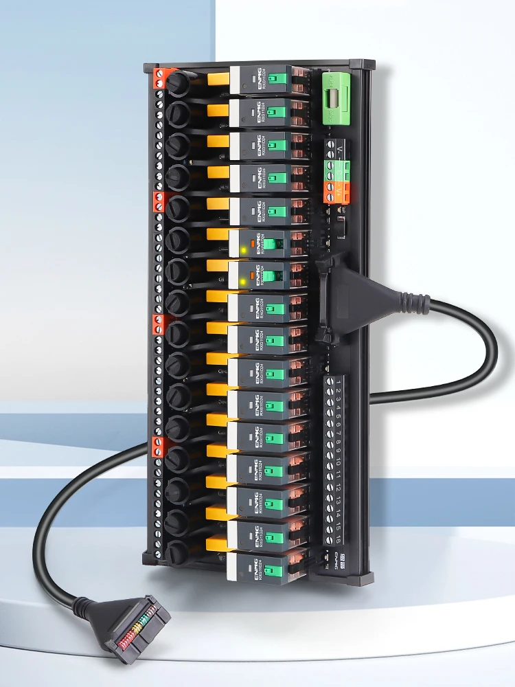 ENMG Module de relais intermédiaire PLC Module de carte amplificateur à ressort 24V carte de commande 8/16 canaux carte intégrée 220V AC/DC