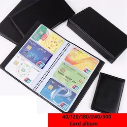 40/120/180/240/300 Leather Cards ID Credit Card Holder Book Case Organizer Business Cards ID Container Credit Card Holder Case