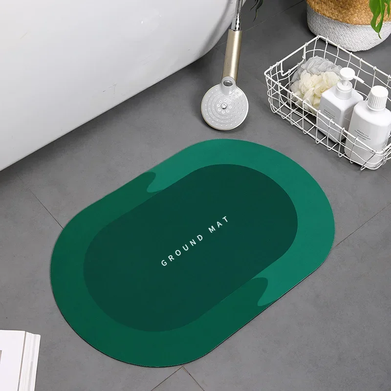 1Pc Kitchen Floor Mat Velvet Non-slip Shower Bathroom Mat Absorbent Toilet Anti-skid Bathtub Foot Mats Room Carpet Doormat Hot