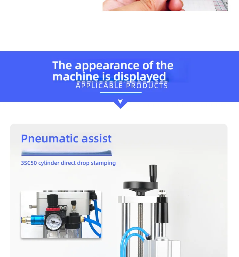 Desktop Semi-Auto Vial Sealing Machine Injec tion Glass Oral Liquid Bottle Ampou
