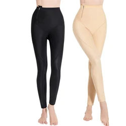 WECHERY Spandex mutandine per il controllo della compressione donna biancheria intima dimagrante pantaloni con cerniera Body Shaper Shapewear Leggings con cavallo chiuso