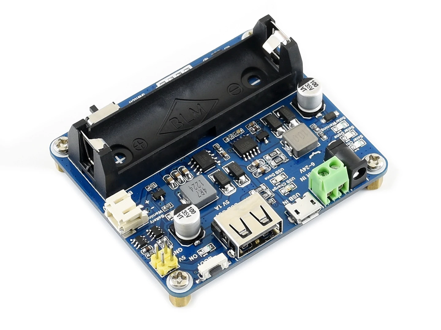 Waveshare Solar Power Manager (EN),Management Module, for 6V~24V Solar Panel