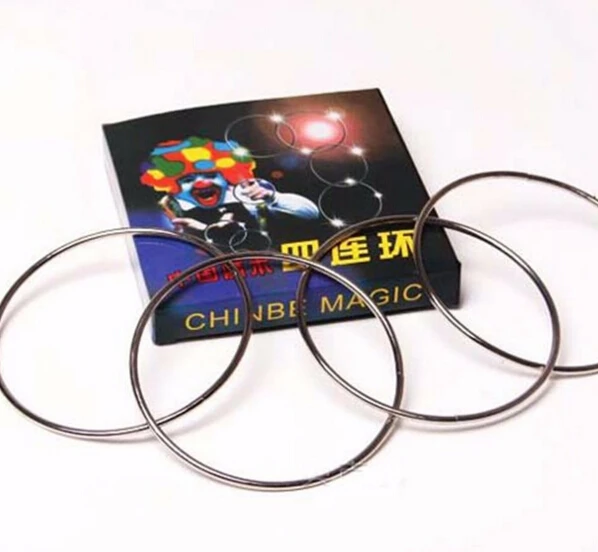 Chinese Traditional Magic Four Serial Magic Tricks Props Toys With Instructions Professional Magicians Close Up  YH14