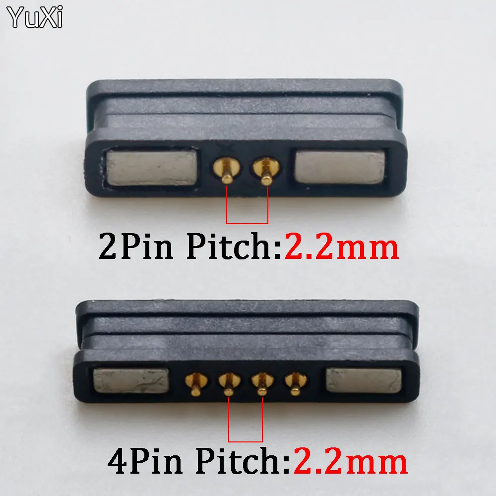1/3/5 Pairs Magnetic Connector Pogo Pin 2/4 Poles Male Female 2.2MM Strip DC Power Charge Data Transfer Probe