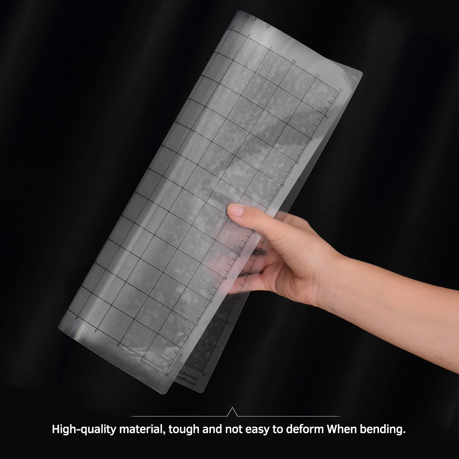 Replacement Cutting Mat Transparent PP Material Adhesive Mat with Measuring 12 Inch for Silhouette Cameo Plotter