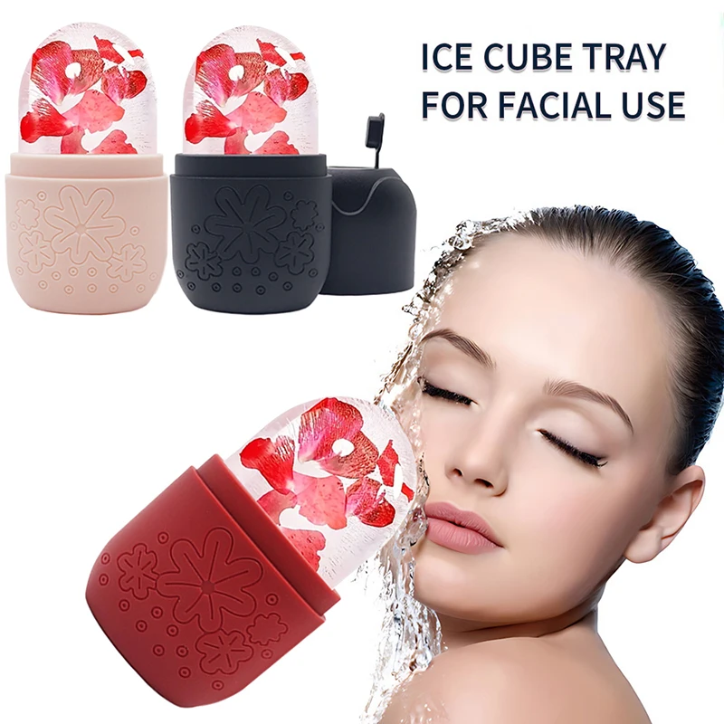 1Pcs Ice Face Roller Facial Lifting Contouring Tools Silicone Trays Ice Globe Balls Eye Face Massager Beauty Skin Care Tools