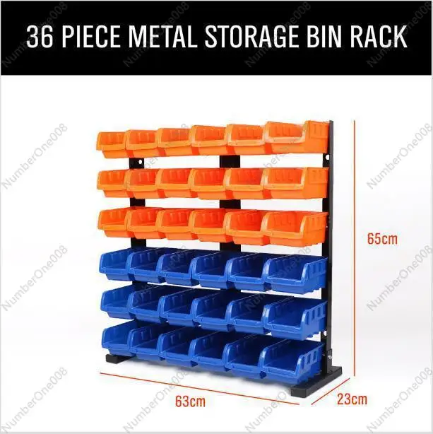 60880 Tool Box with Iron Rack Storage Box Plug Box 6.5KG.64.5 * 18.5 * 31.5