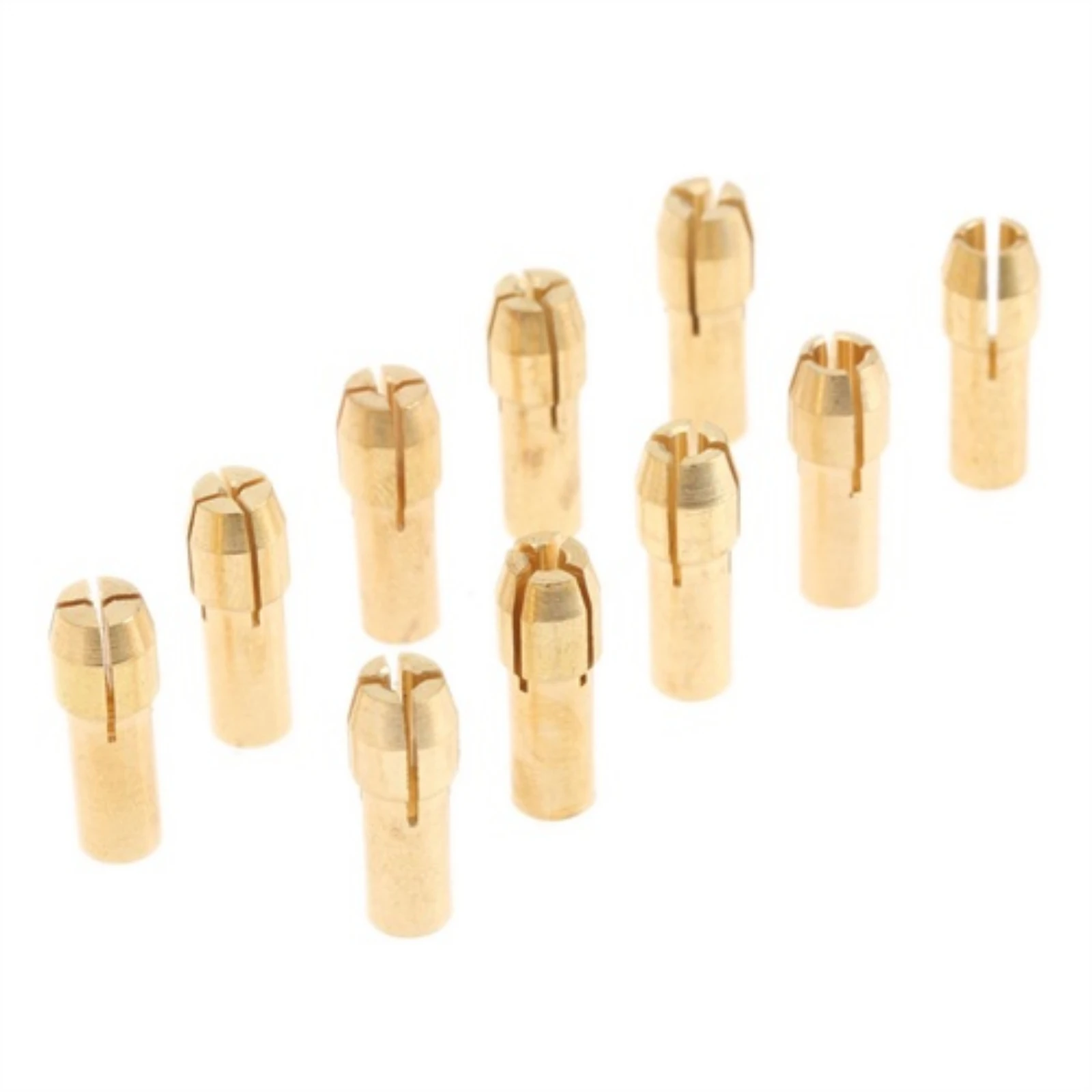 

10x Brass Collet Mini Drill Chuck for Dremel Rotary Tool 4.8mm Shank 0.5/0.8/1.0/1.2/1.5/1.8/2.0/2.4/3.0/3.2mm