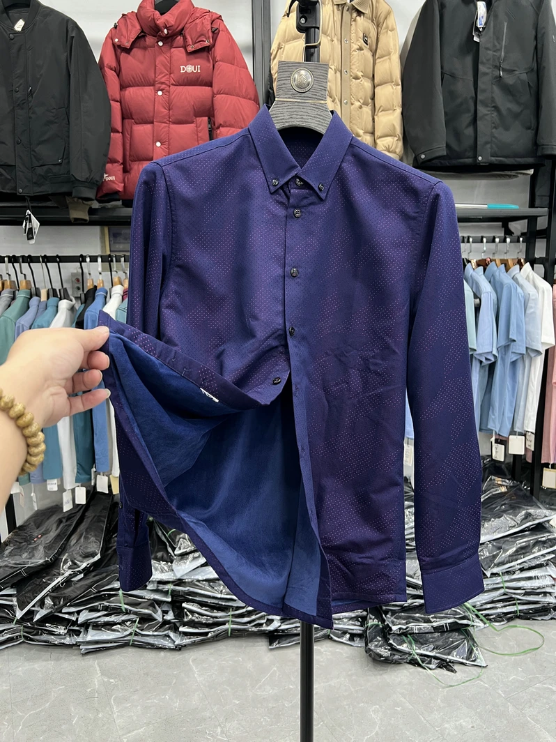 

Теплая повседневная одежда для мужчин из смесового полиэстера и вискозы, осенняя коллекция, свободный крой, стиль «папа».