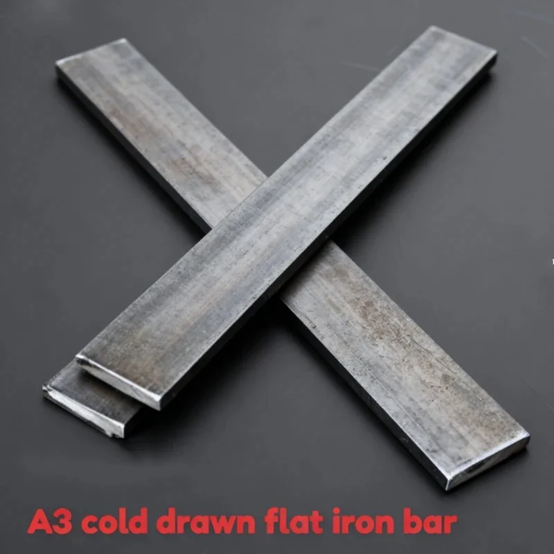 A3 Iron Bar Flat Steel Cold Drawn Q235 Steel Bar Thickness 2 3 4 5 6mm Length 500mm Zero Cut Laser Cutting 1 2Pcs