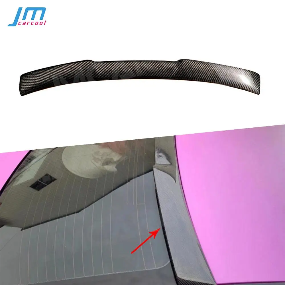 

Rear roof spoiler wings For Infiniti Q50 Q50S 2014-2020 Rear Trunk Trim Sticker Carbon fiber