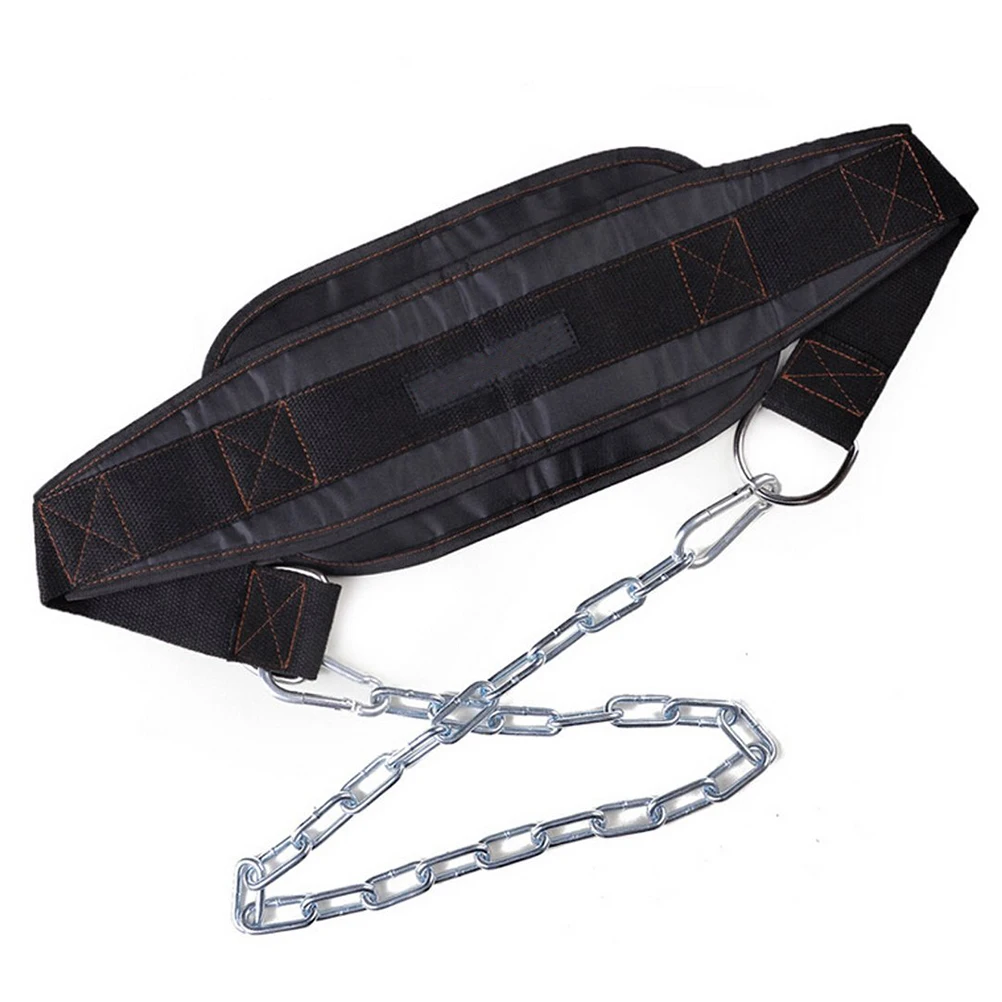 

Weight Lifting Dip Belt Dipping Power Belt 32 Steel Chain Training Polypropylene Adjustable Bodybuilding Waist