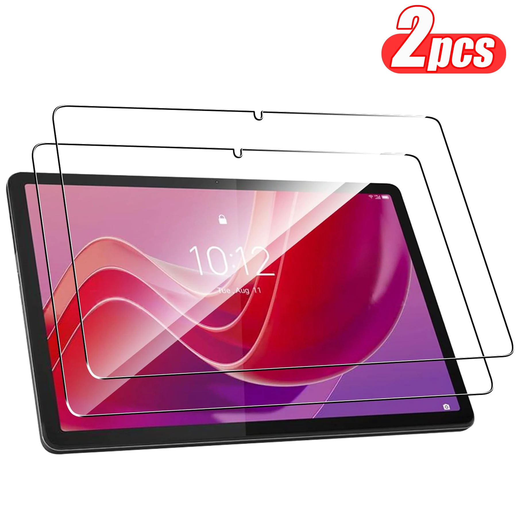 Pelindung layar Tablet, 2 buah pelindung layar Tablet untuk Lenovo Tab M11 2024 11 inci, Film pelindung TB-330FU kaca Tempered untuk Xiaoxin Pad 2024 TB-331FC