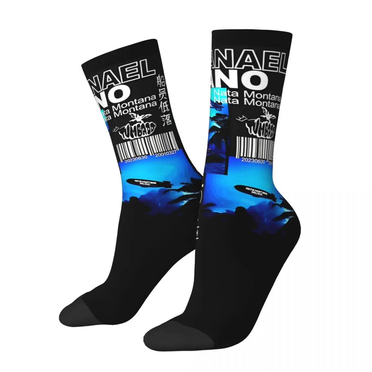 Happy Funny Men's Socks Casual Natanael Cano Nata Montana Sock Polyester Singer Sport Women's Socks Spring Summer Autumn Winter