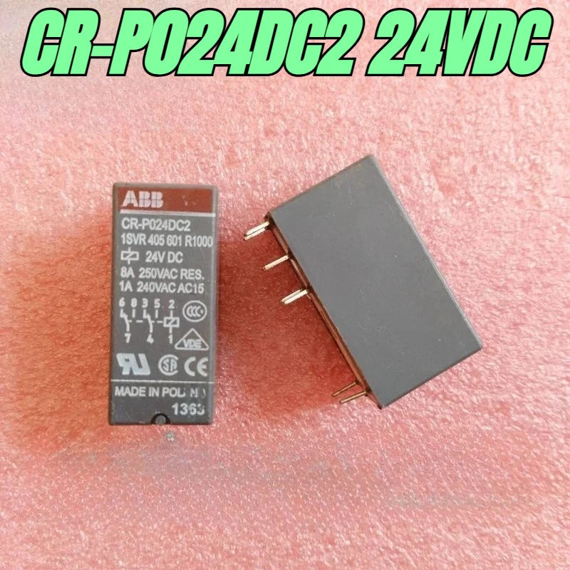 

(Совершенно новый оригинал) 1 шт./лот, 100% оригинальное реле:ABB CR-P024DC2 24 В постоянного тока, 8 контактов, среднее маленькое реле Plug and play