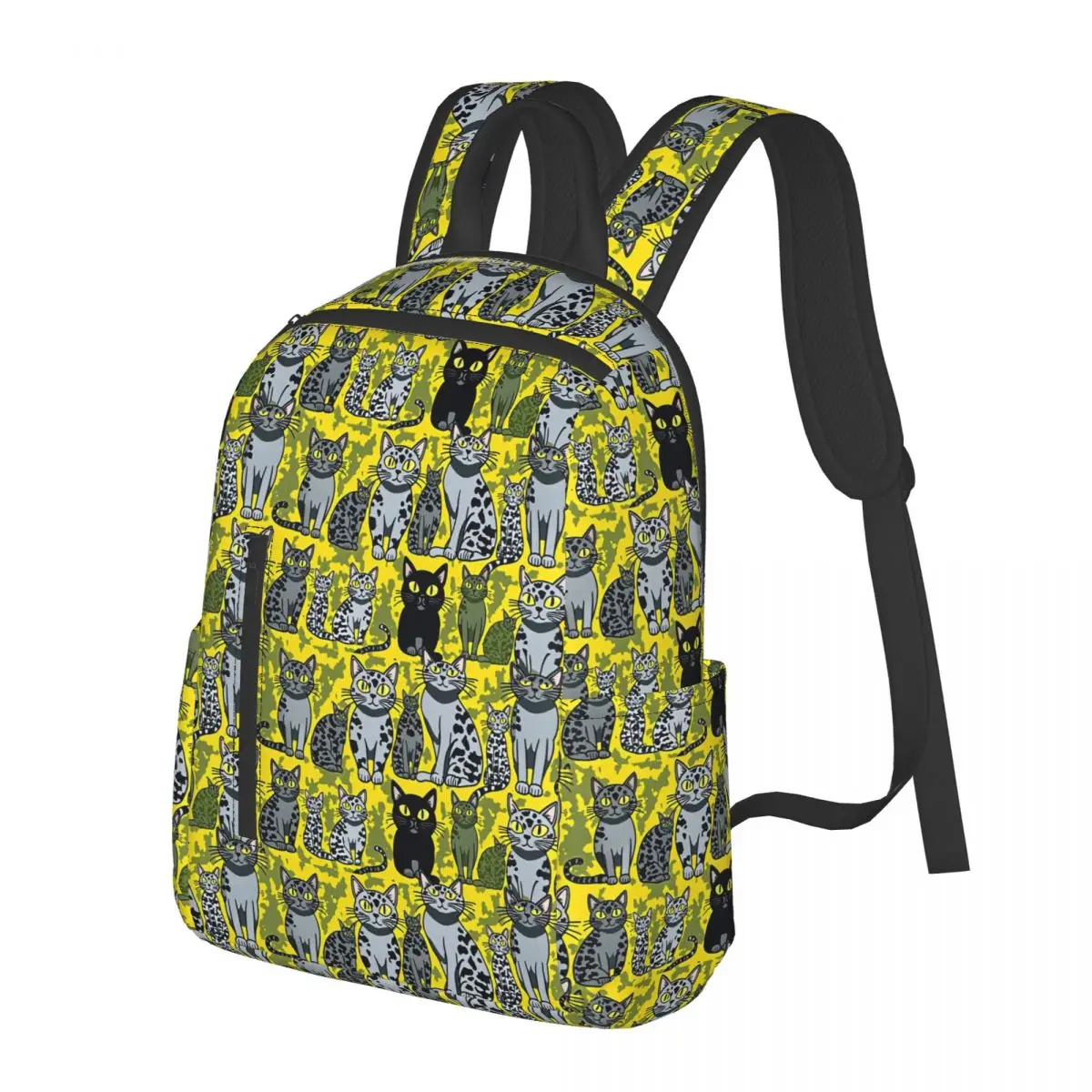 

Camouflage Cats Student Backpack School Bag Hiking Travel Daypack for Men Women Bookbag Shoulder Bags