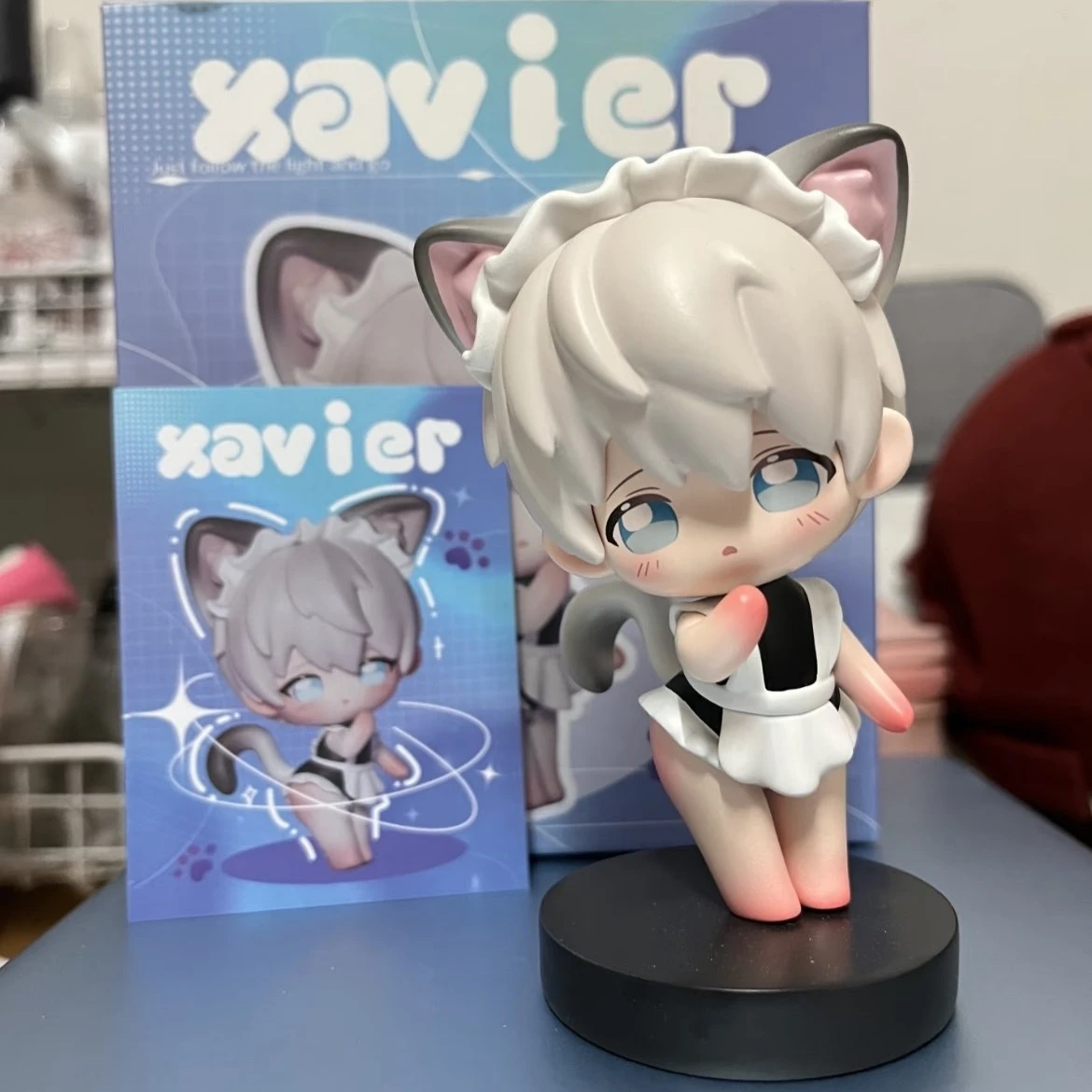 

Игра Love And Deepspace, мини-милые глиняные украшения, костюм горничной Qinche Sylus Xavier Zayne Rafayel, реквизит для косплея, настольная модель, подарки