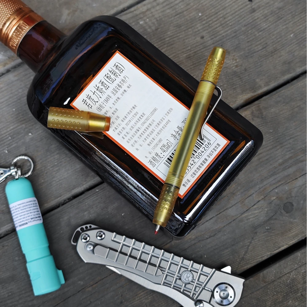 

1PC EDC Pocket Tool Magnetic PEI Pen Ultem Material Titanium Alloy Handwriting Signature Pen