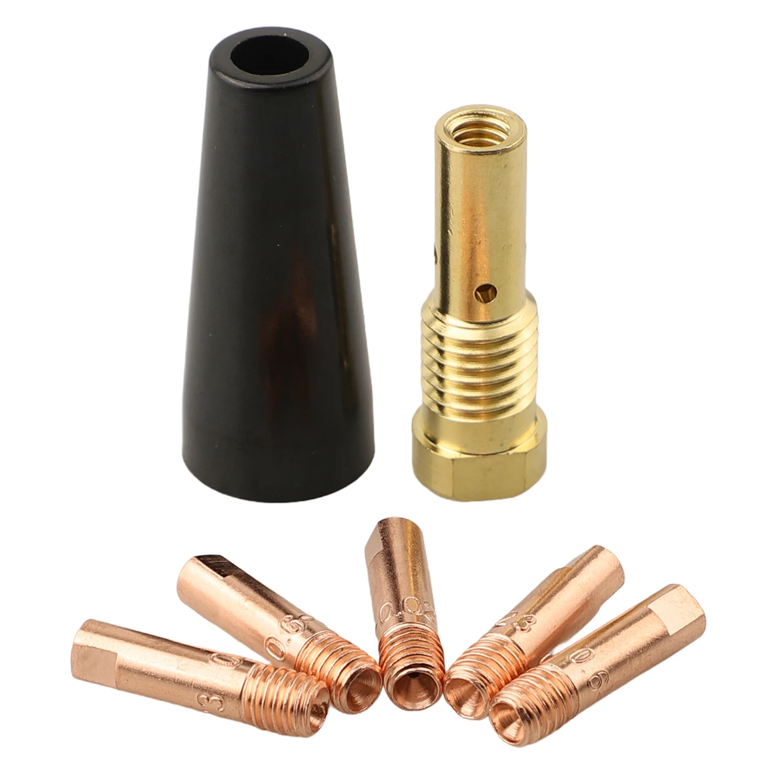 For MIG for welder Nozzle Tip Kit Featuring 7 Conductive Tips for Enhanced in Flux Core Welding Applications For