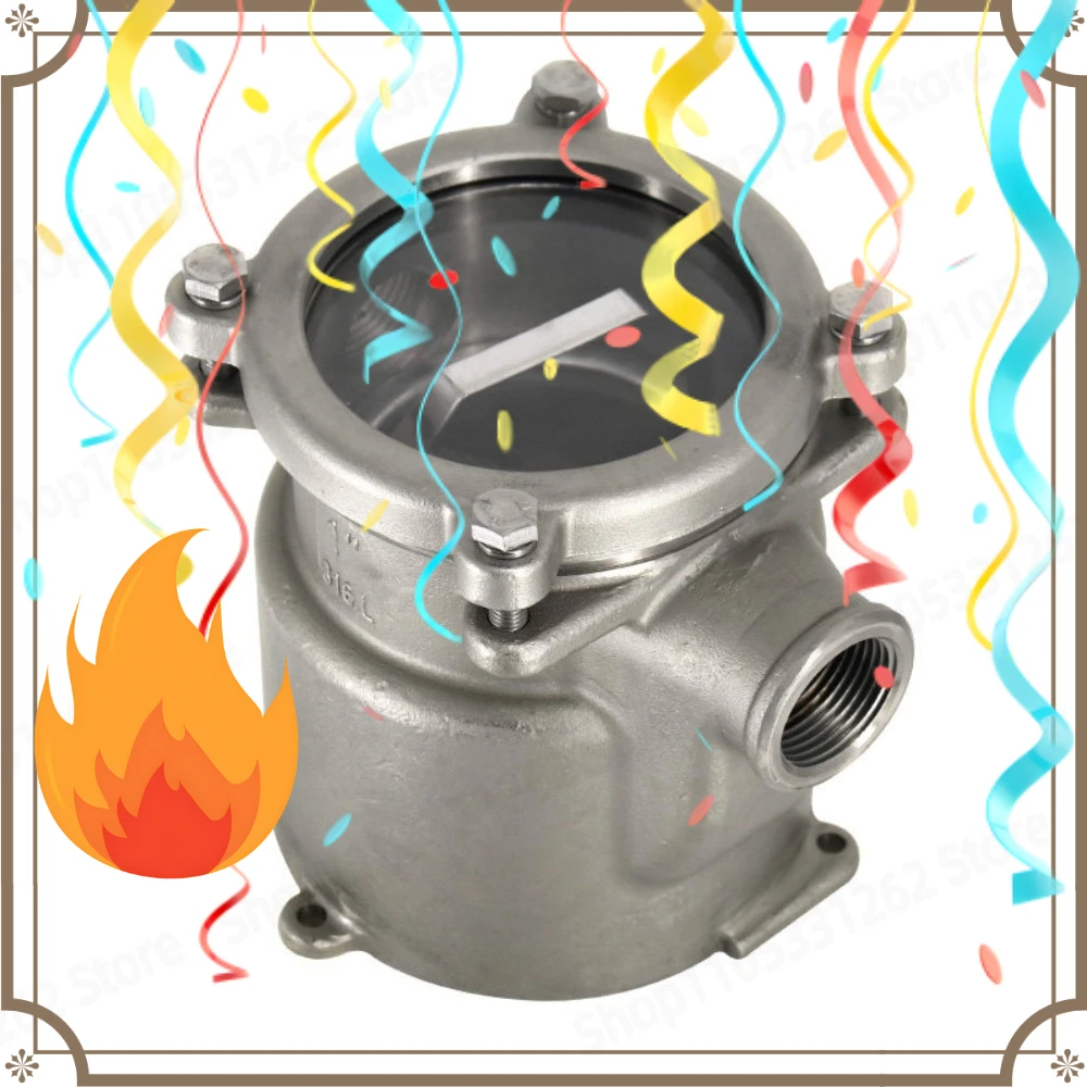 316 Stainless Steel Marine Seawater Strainer for Yacht Boat Engine Generator Air Conditioning System