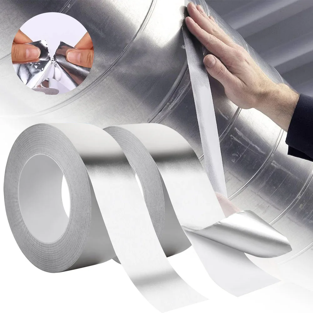 

High Temperature Resistant Sealing Tape Flame-retardant Leak Proof Hand-tearable Duct Repairs Aluminium Foil Adhesive Tape