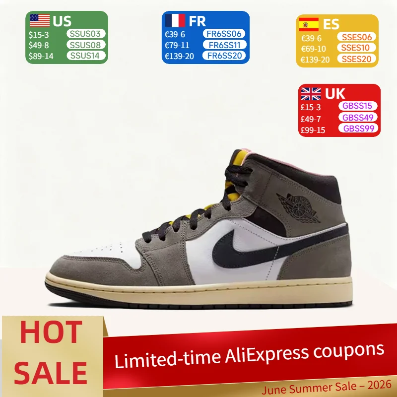 Nike Air Jordan 1 Retro Fashionable Versatile Casual Durable Lightweight Comfortable Athletic Basketball Shoes Men's HQ2011-100
