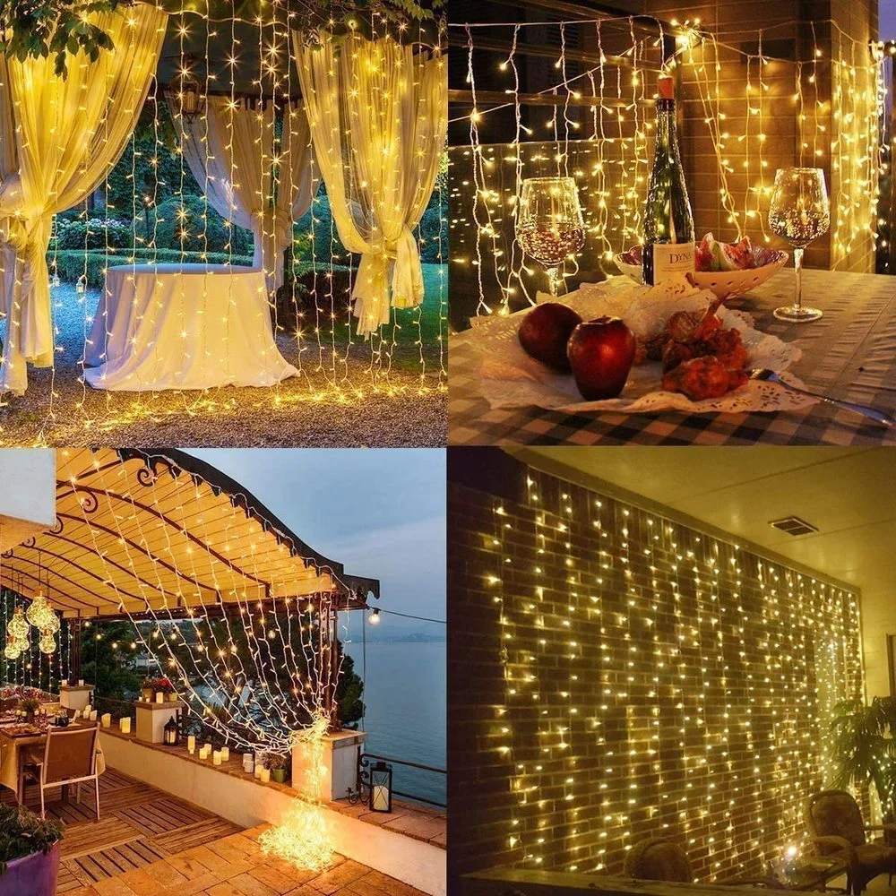 3M LED fiaba luce stringa telecomando USB colore ghirlanda tenda luce stringa natale matrimonio decorazione natalizia casa
