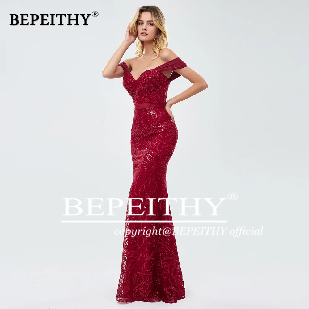 BEPEITHY Customized Mermaid Prom Dress Vestidos De Graduación Lace Plus Size Evening Gowns Elegant Party Dresses For Women 2023