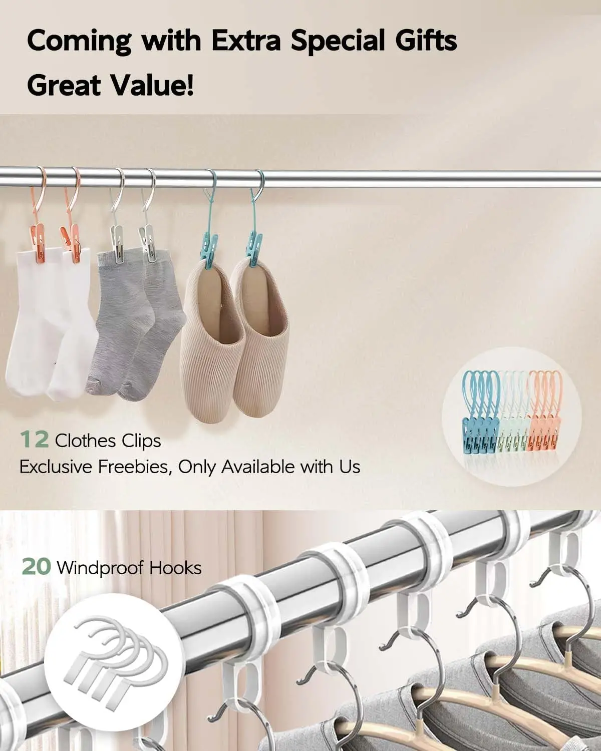 Clothes Drying Rack 95 Inches Folding Outdoor Indoor, Drying Rack Clothing Collapsible, Foldable Laundry Drying Rack, Heavy Duty