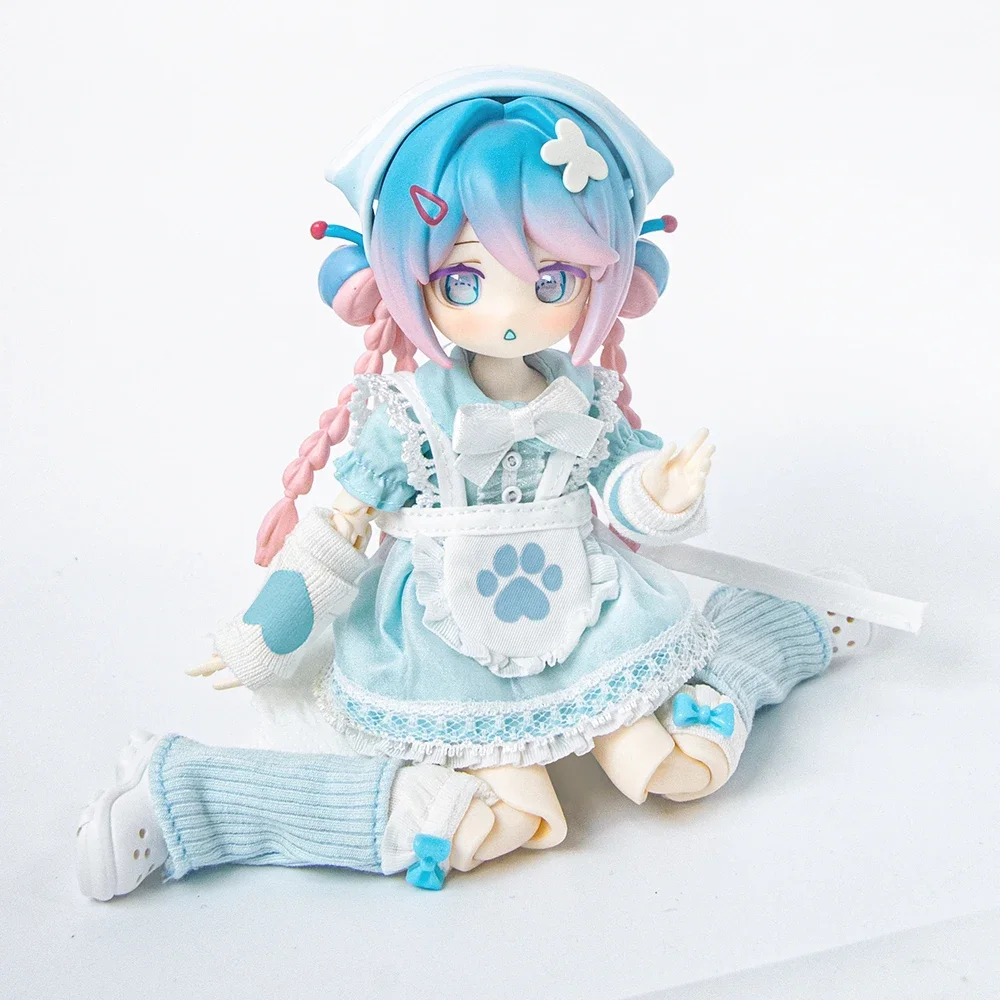 Bonito 1/12 bjd articulações móveis anime figura boneca na moda brinquedo ornamentos mudar roupas brinquedos menino menina presente boneca