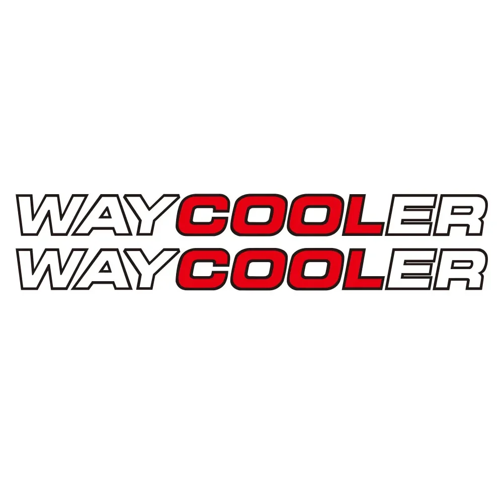 2Pcs Scania Waycooler Intercooler Vinyl Stickers Decals for Truck Window