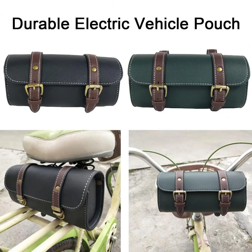 

Electric Vehicle Storage Pouch Motorcycle Storage Bag Stylish Versatile Retro Bicycle Saddle Bag Organized for Motorcycle