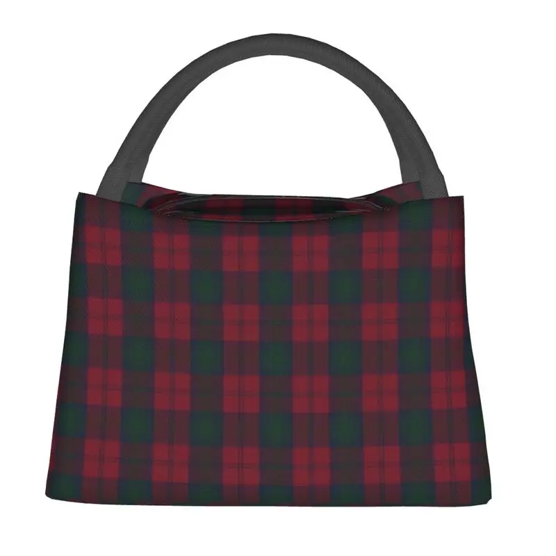 Lindsay Clan Tartan Insulated Lunch Bags for Women Portable MacKintosh Plaid Pattern Cooler Thermal Lunch Box Picnic Travel