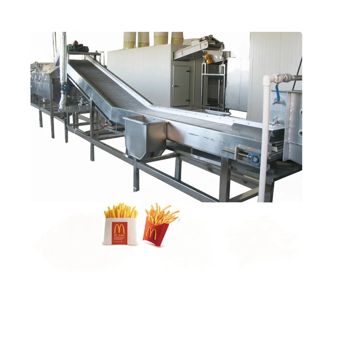 Customized Automatic Potato Chips French Fries Equipment