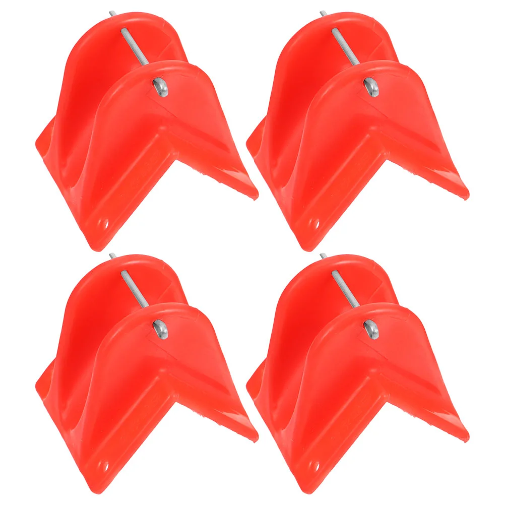 4 Pcs Rope Protector Ropes Protecting Tools Outdoor Climbing Supply Red Equipment Protection Mountaineering